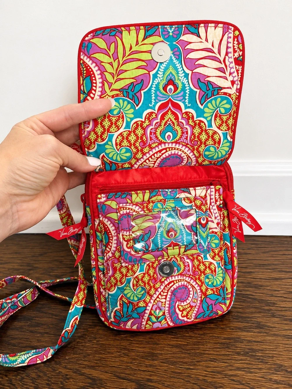 Vera Bradley Mini Hipster Crossbody Paisley in Paradise Retired Floral Bag
